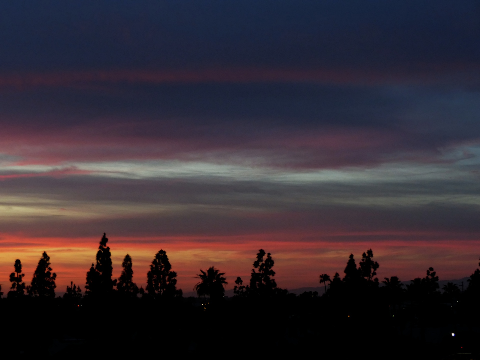 Solnedgång vid Newport Beach