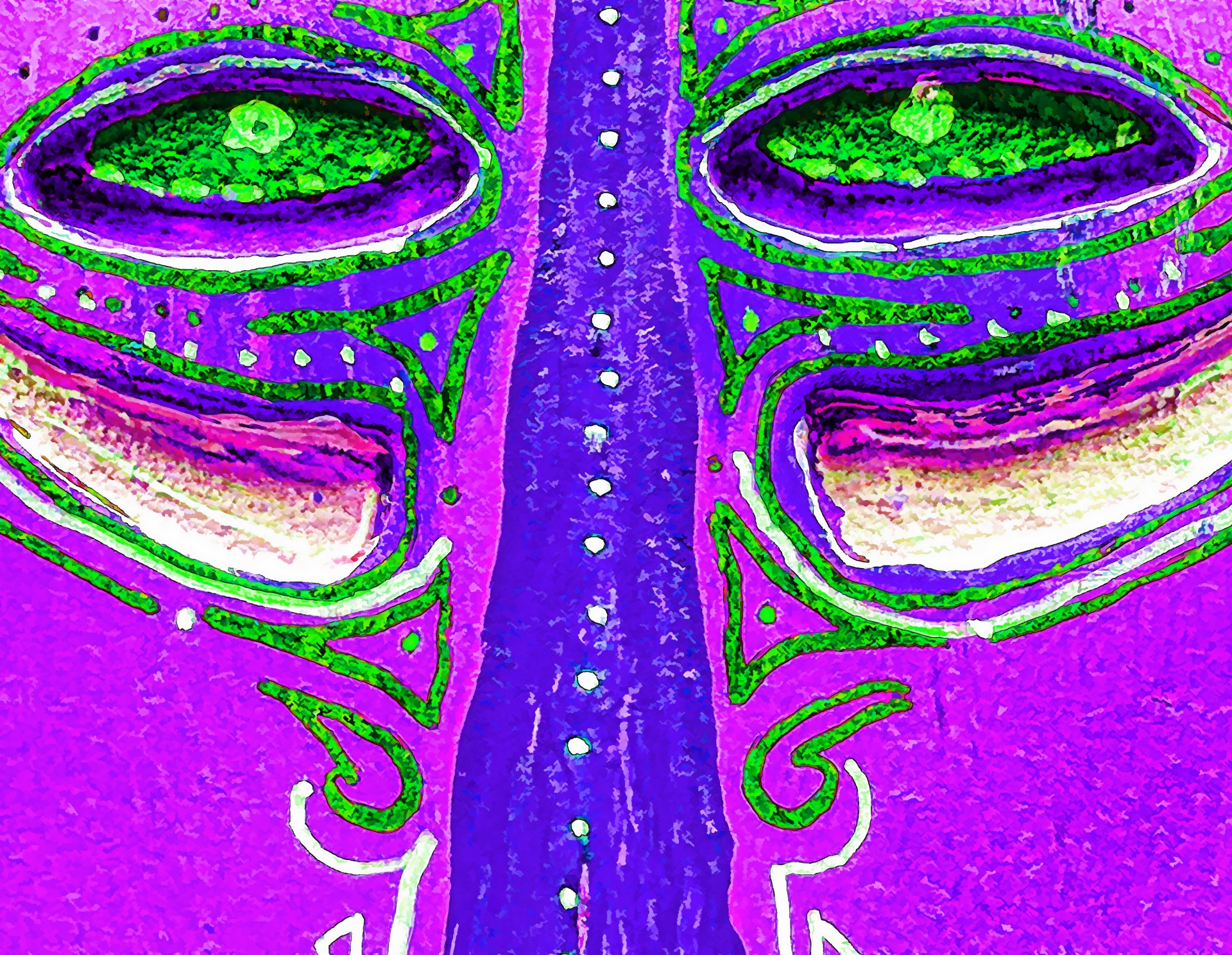 Tribal Mask Purple