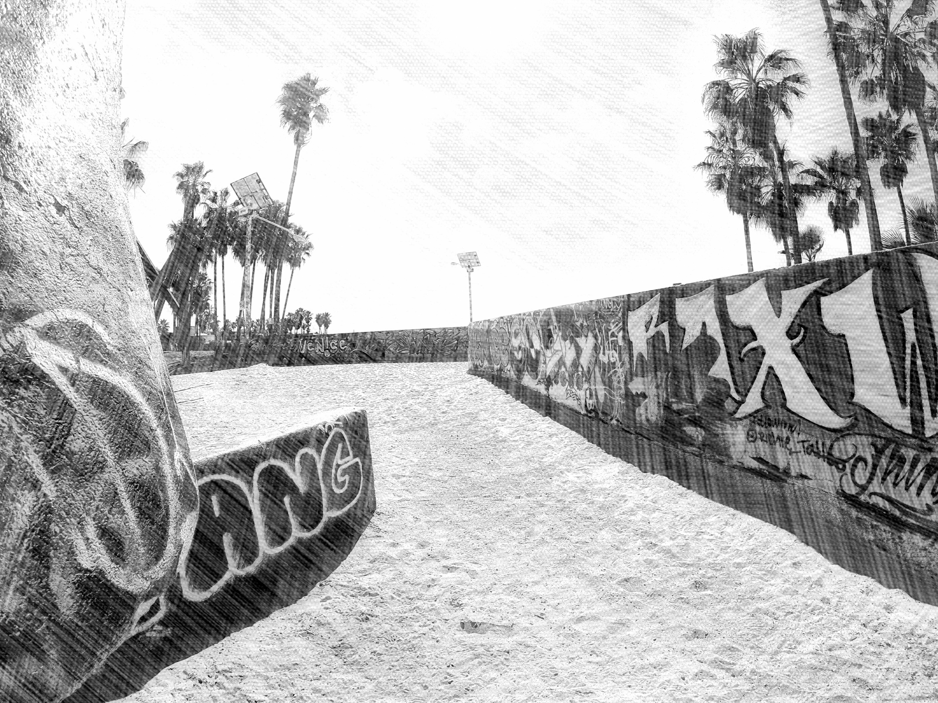 Venice Beach-tekening