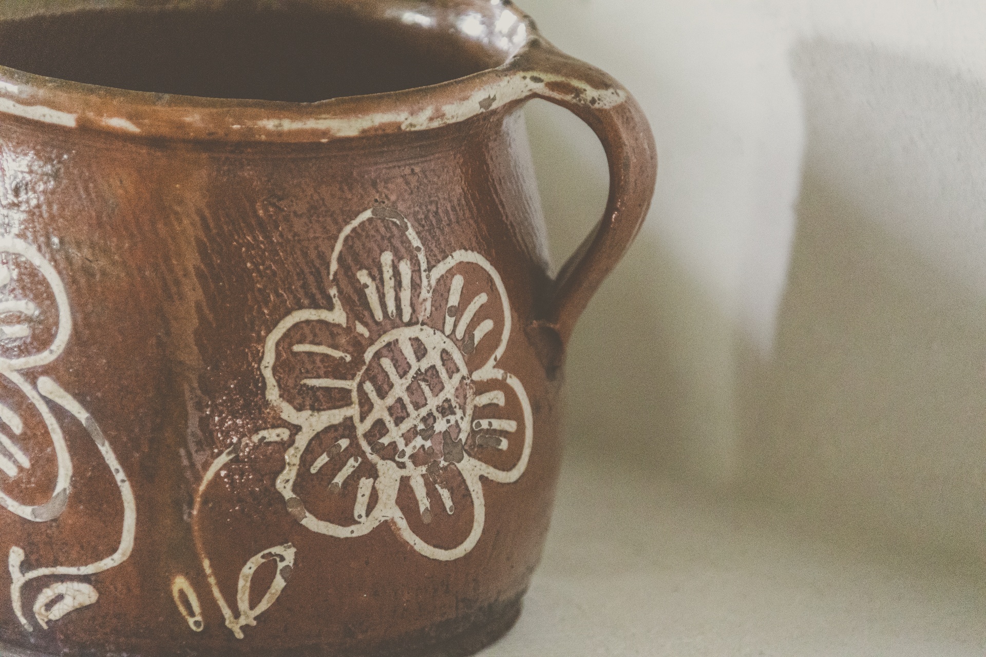 Vintage keramische pot