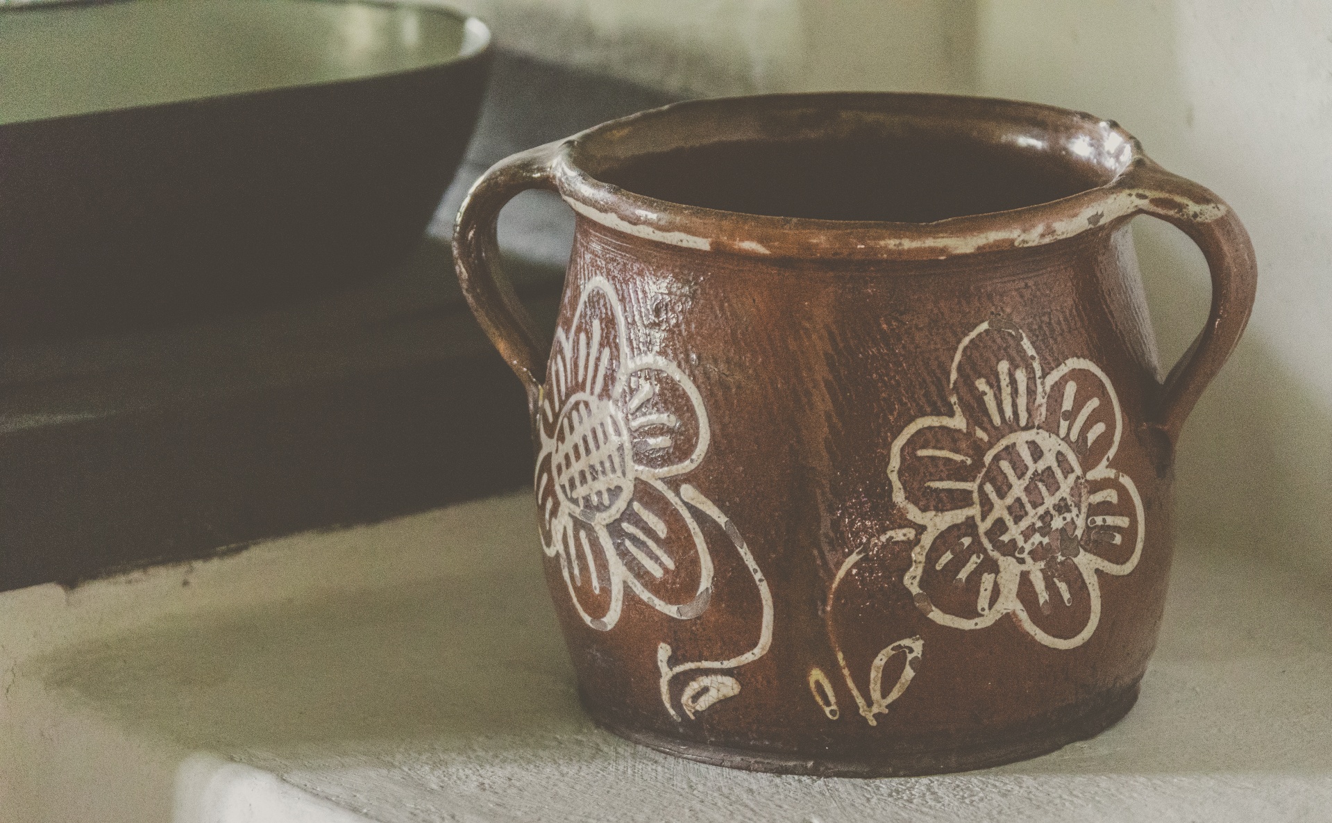 Vintage keramische pot