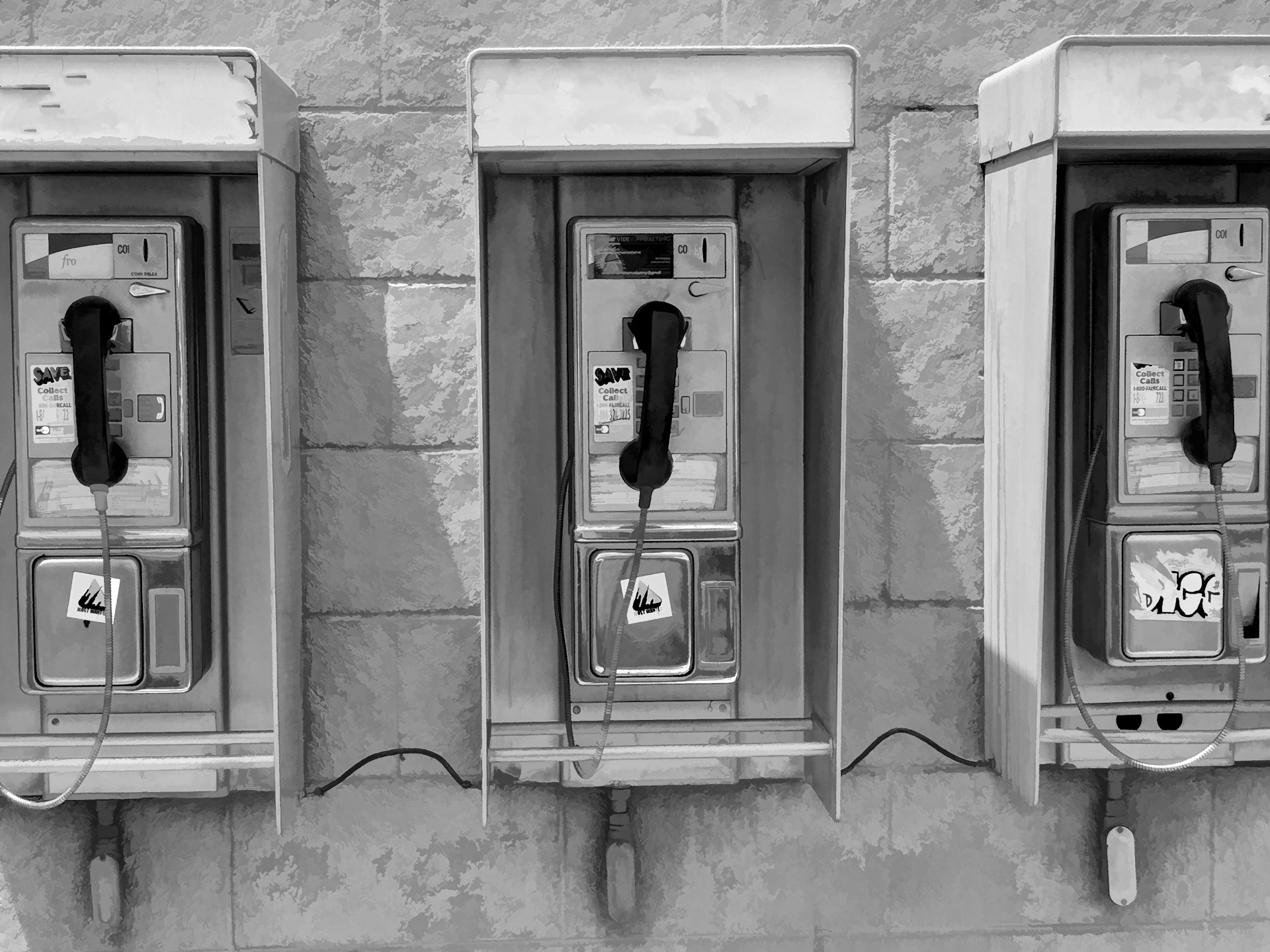 Vintage telefooncellen