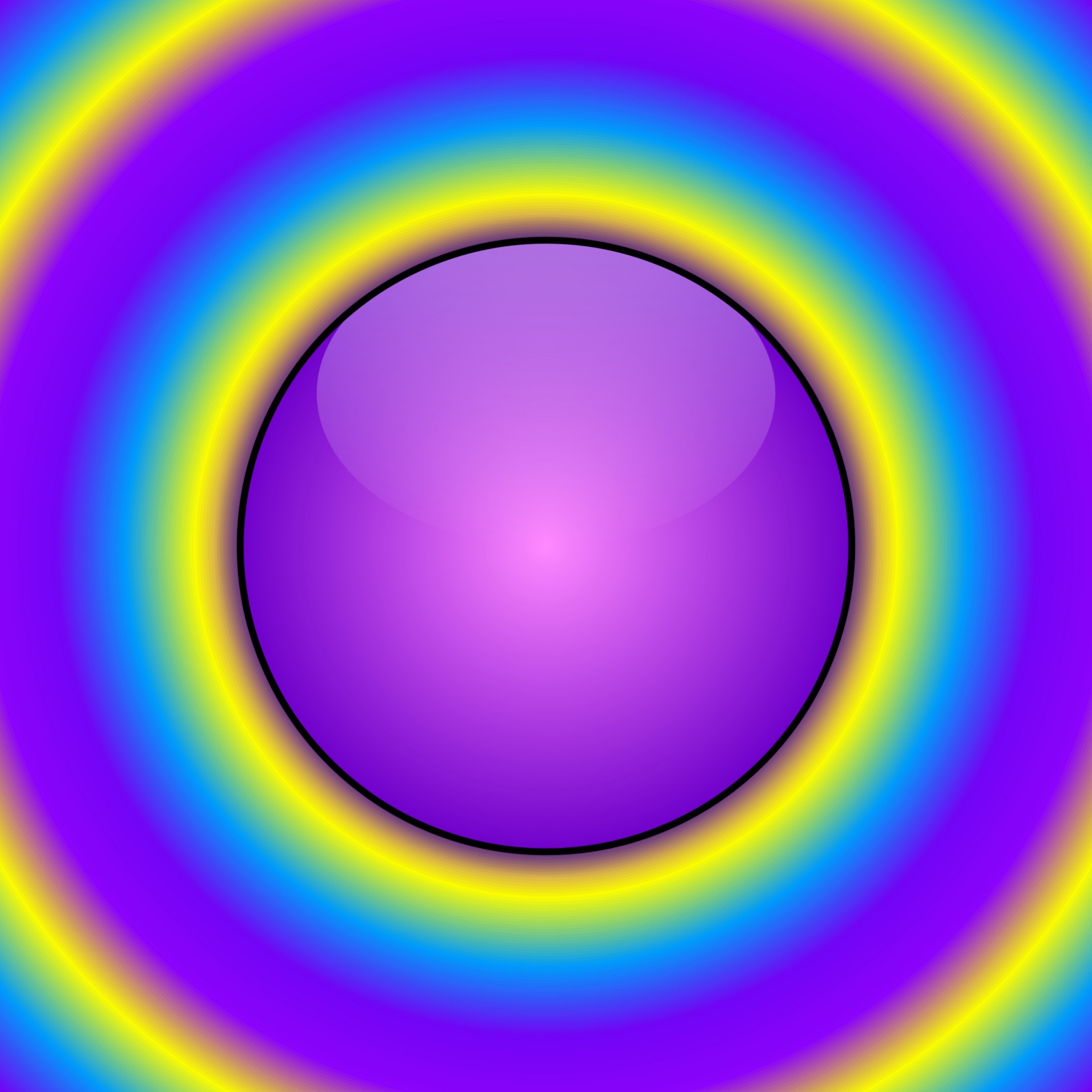 紫罗兰色的球体
