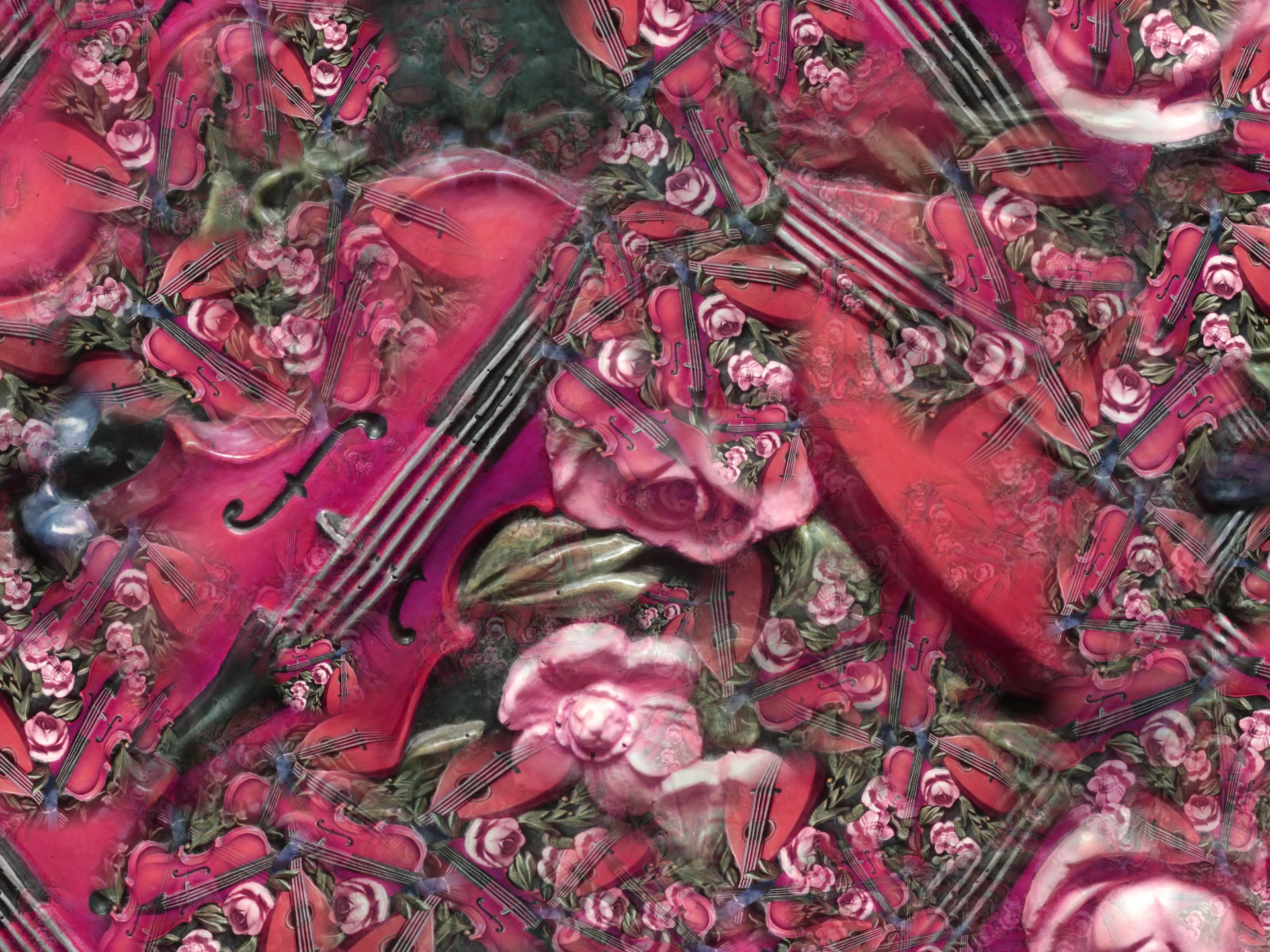 小提琴和曼陀林背景