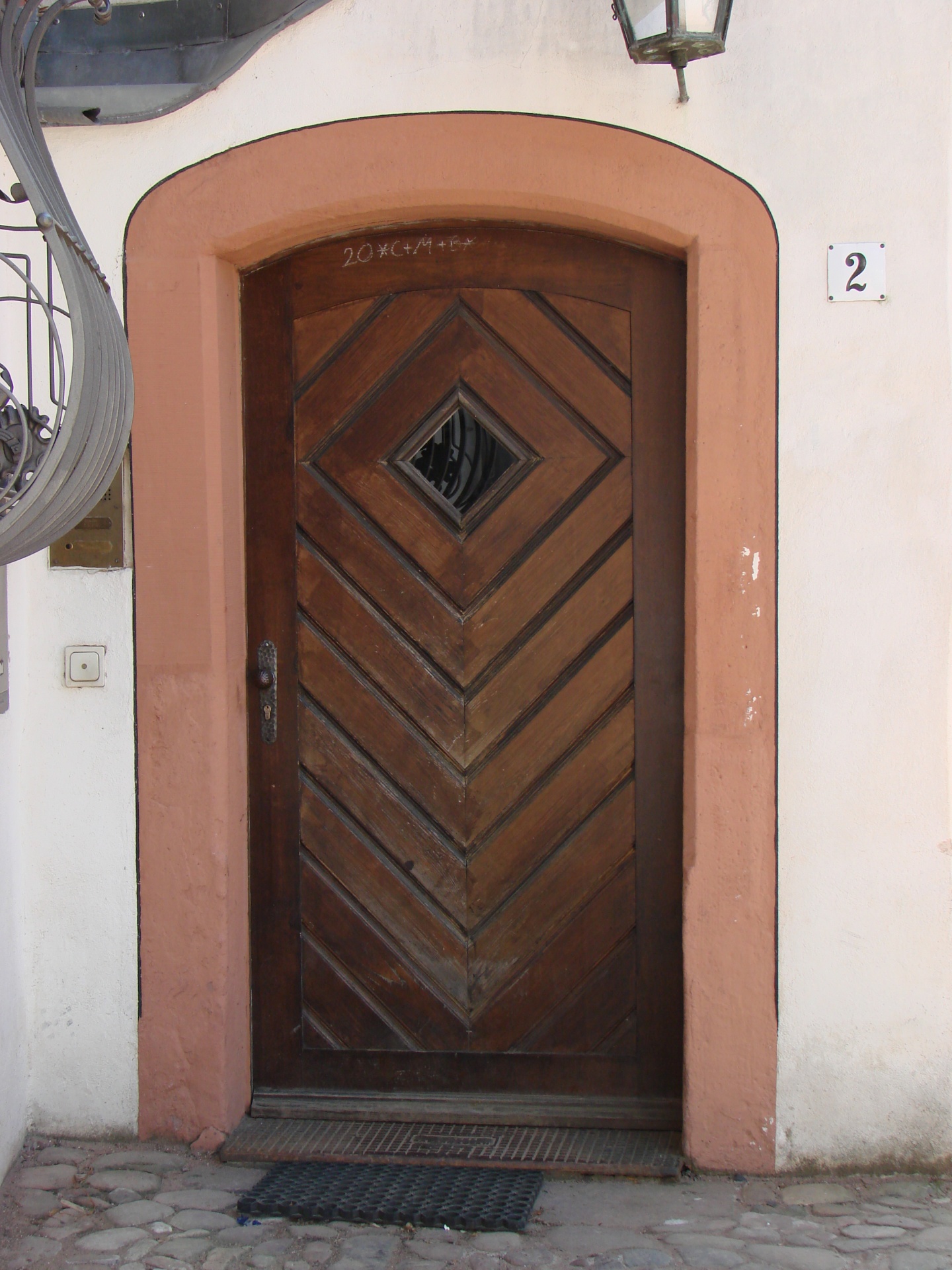 Wooden Door Sandstone Frame