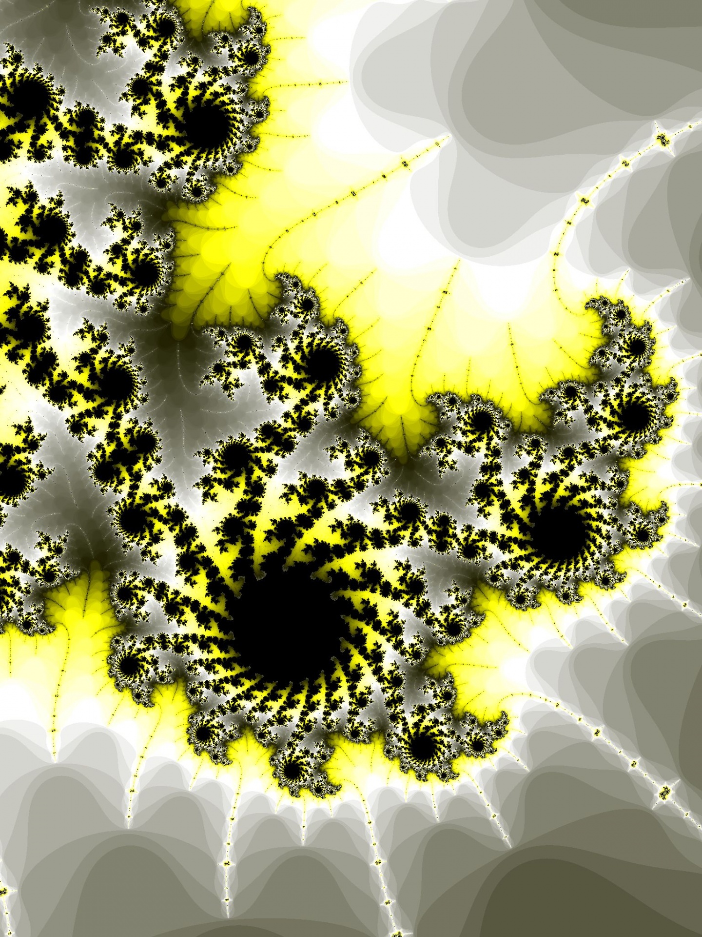 黄色分形螺旋