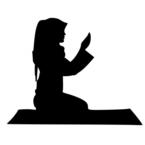 1774+ Afro Woman Praying Svg - SVG,PNG,EPS & DXF File Include