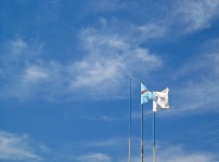 Botswana Flag On A Mast