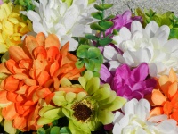 Bouquet of fabric flowers - 20