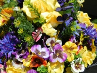 Bouquet di fiori in tessuto - 7