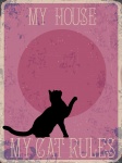 Poster vintage de gato