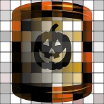 Checkerboard Jack-o-lantern