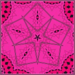 Dekoratives Muster - Pentagram