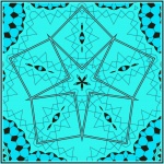 Dekoratives Muster - Pentagram