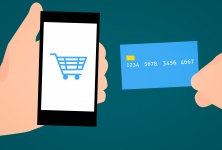 E-commerce, applicazione, acquisto, cart
