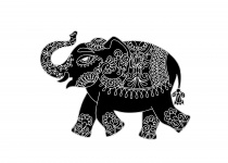Elefant Clipart Mehndi Muster