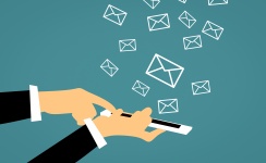 Email, marketing, affaires, sms