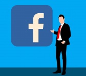 Facebook-ikon, sociala medier