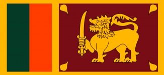 Vlajka Srí Lanky. Srí Lanka vlajka.