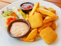 Fried Cheese And Chips
