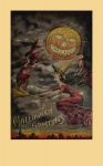Halloween hälsning Vintageaffisch