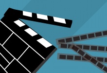 Hollywood, film, bioscoop, bord