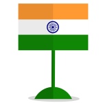 India, bandiera, bandiera indiana