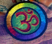 Indischer OM Mantra Meditation Patch