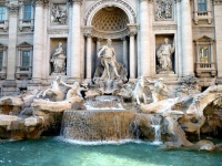 Italia, Roma, Fontana di Trevi.