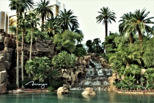 Las Vegas Mirage Hotel Waterfall