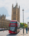 London Red Bus Painting