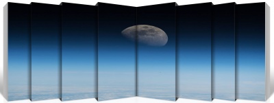 Moon Banner Folded Effect