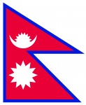 Nepal Flagge Flagge von Nepal