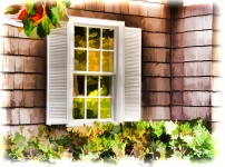 Painted Window Background
