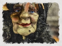 Painted Witch Face