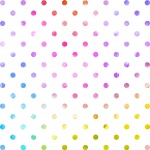 Polka Dots Colorful Watercolor
