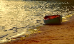 Rowboat on the shore