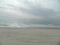 Areia, mar e céu