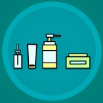 Cuidado de la piel, cosméticos, baño, cr