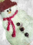 Snowman Sugar Cookie