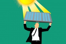 Negócio de energia solar