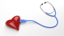 Estetoscópio USB e coração