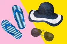 Sombrero de accesorios de verano, chancl