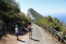 Die Spitze des Felsens von Gibraltar