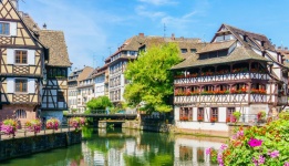 Tipikus házak Strasbourgban