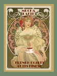 Cartaz do anúncio do café do vintage