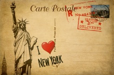 Cartolina d'epoca di New York
