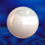White Pearl Blue Background