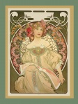 Poster vintage de arte de mulher
