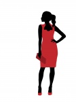 Frauen-Mode-Modell Clipart